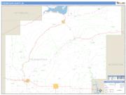 Pushmataha County, OK <br /> Wall Map <br /> Zip Code <br /> Basic Style 2025 Map