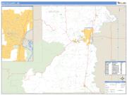 Benton County, OR <br /> Wall Map <br /> Zip Code <br /> Basic Style 2025 Map