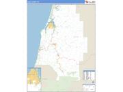 Coos County, OR <br /> Wall Map <br /> Zip Code <br /> Basic Style 2025 Map
