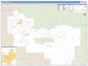 Crook County, OR <br /> Wall Map <br /> Zip Code <br /> Basic Style 2025 Map