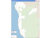 Curry County, OR <br /> Wall Map <br /> Zip Code <br /> Basic Style 2025 Map