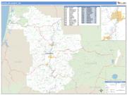 Douglas County, OR <br /> Wall Map <br /> Zip Code <br /> Basic Style 2025 Map