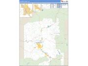 Jackson County, OR <br /> Wall Map <br /> Zip Code <br /> Basic Style 2025 Map