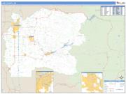 Linn County, OR <br /> Wall Map <br /> Zip Code <br /> Basic Style 2025 Map