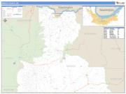 Wasco County, OR <br /> Wall Map <br /> Zip Code <br /> Basic Style 2025 Map