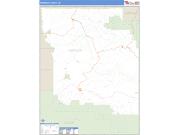 Wheeler County, OR <br /> Wall Map <br /> Zip Code <br /> Basic Style 2025 Map