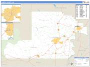 Yamhill County, OR <br /> Wall Map <br /> Zip Code <br /> Basic Style 2025 Map