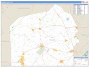 Adams County, PA <br /> Wall Map <br /> Zip Code <br /> Basic Style 2025 Map