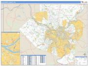 Allegheny County, PA <br /> Wall Map <br /> Zip Code <br /> Basic Style 2025 Map