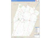 Bedford County, PA <br /> Wall Map <br /> Zip Code <br /> Basic Style 2025 Map