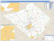 Berks County, PA <br /> Wall Map <br /> Zip Code <br /> Basic Style 2025 Map