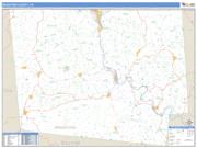 Bradford County, PA <br /> Wall Map <br /> Zip Code <br /> Basic Style 2025 Map