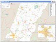 Cambria County, PA <br /> Wall Map <br /> Zip Code <br /> Basic Style 2025 Map