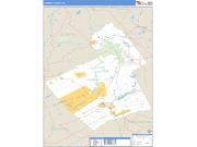 Carbon County, PA <br /> Wall Map <br /> Zip Code <br /> Basic Style 2025 Map