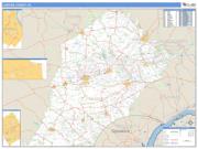 Chester County, PA <br /> Wall Map <br /> Zip Code <br /> Basic Style 2025 Map