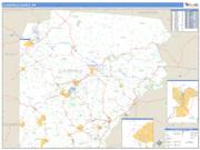 Clearfield County, PA <br /> Wall Map <br /> Zip Code <br /> Basic Style 2025 Map