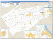 Cumberland County, PA <br /> Wall Map <br /> Zip Code <br /> Basic Style 2025 Map