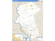 Dauphin County, PA <br /> Wall Map <br /> Zip Code <br /> Basic Style 2025 Map