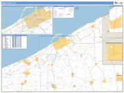 Erie County, PA <br /> Wall Map <br /> Zip Code <br /> Basic Style 2025 Map