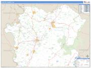 Fayette County, PA <br /> Wall Map <br /> Zip Code <br /> Basic Style 2025 Map