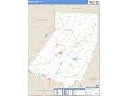 Indiana County, PA <br /> Wall Map <br /> Zip Code <br /> Basic Style 2025 Map