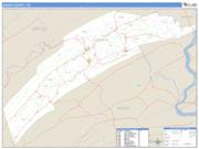Juniata County, PA <br /> Wall Map <br /> Zip Code <br /> Basic Style 2025 Map