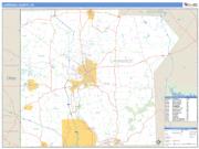 Lawrence County, PA <br /> Wall Map <br /> Zip Code <br /> Basic Style 2025 Map
