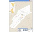 Mifflin County, PA <br /> Wall Map <br /> Zip Code <br /> Basic Style 2025 Map