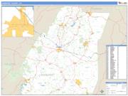 Somerset County, PA <br /> Wall Map <br /> Zip Code <br /> Basic Style 2025 Map