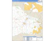 Washington County, PA <br /> Wall Map <br /> Zip Code <br /> Basic Style 2025 Map
