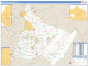 Westmoreland County, PA <br /> Wall Map <br /> Zip Code <br /> Basic Style 2025 Map