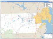 Kent County, RI <br /> Wall Map <br /> Zip Code <br /> Basic Style 2025 Map