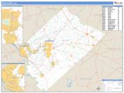 Aiken County, SC <br /> Wall Map <br /> Zip Code <br /> Basic Style 2025 Map