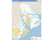 Beaufort County, SC <br /> Wall Map <br /> Zip Code <br /> Basic Style 2025 Map