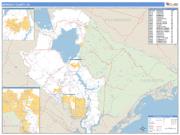 Berkeley County, SC <br /> Wall Map <br /> Zip Code <br /> Basic Style 2025 Map