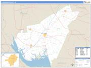 Clarendon County, SC <br /> Wall Map <br /> Zip Code <br /> Basic Style 2025 Map