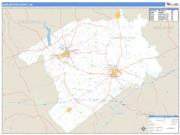 Darlington County, SC <br /> Wall Map <br /> Zip Code <br /> Basic Style 2025 Map