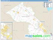 Dorchester County, SC <br /> Wall Map <br /> Zip Code <br /> Basic Style 2025 Map