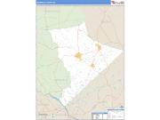 Edgefield County, SC <br /> Wall Map <br /> Zip Code <br /> Basic Style 2025 Map