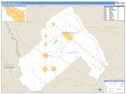 Hampton County, SC <br /> Wall Map <br /> Zip Code <br /> Basic Style 2025 Map