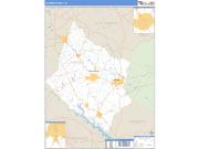 Laurens County, SC <br /> Wall Map <br /> Zip Code <br /> Basic Style 2025 Map