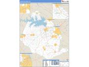Lexington County, SC <br /> Wall Map <br /> Zip Code <br /> Basic Style 2025 Map