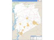 Pickens County, SC <br /> Wall Map <br /> Zip Code <br /> Basic Style 2025 Map