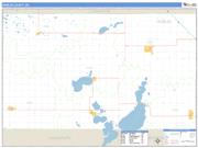 Hamlin County, SD <br /> Wall Map <br /> Zip Code <br /> Basic Style 2025 Map