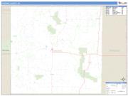 Harding County, SD <br /> Wall Map <br /> Zip Code <br /> Basic Style 2025 Map