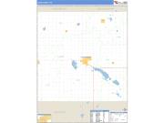 Lake County, SD <br /> Wall Map <br /> Zip Code <br /> Basic Style 2025 Map