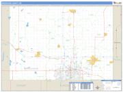 Minnehaha County, SD <br /> Wall Map <br /> Zip Code <br /> Basic Style 2025 Map