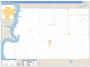 Potter County, SD <br /> Wall Map <br /> Zip Code <br /> Basic Style 2025 Map