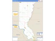 Union County, SD <br /> Wall Map <br /> Zip Code <br /> Basic Style 2025 Map