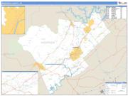 Anderson County, TN <br /> Wall Map <br /> Zip Code <br /> Basic Style 2025 Map